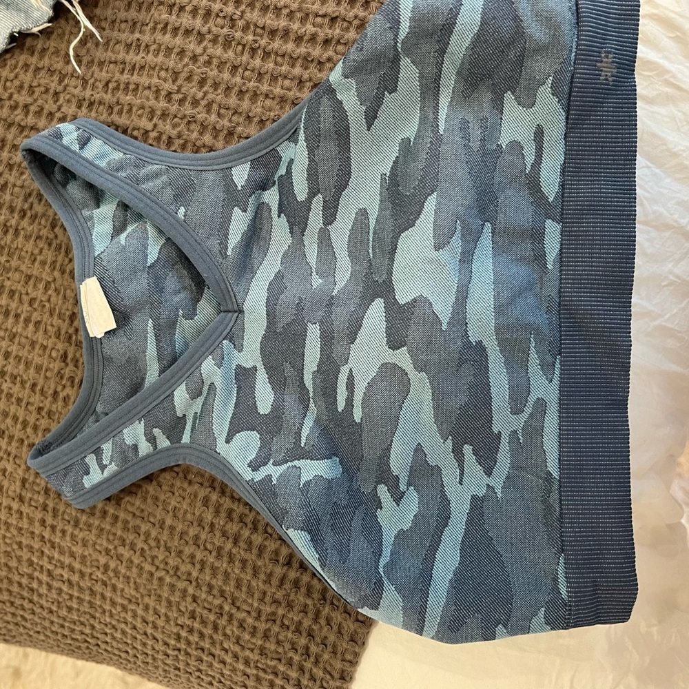 Splendid blue camo sports bra